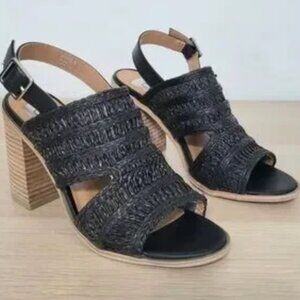 Dolce Vita Rian Sandals Black Sandal Heels Size 9‎